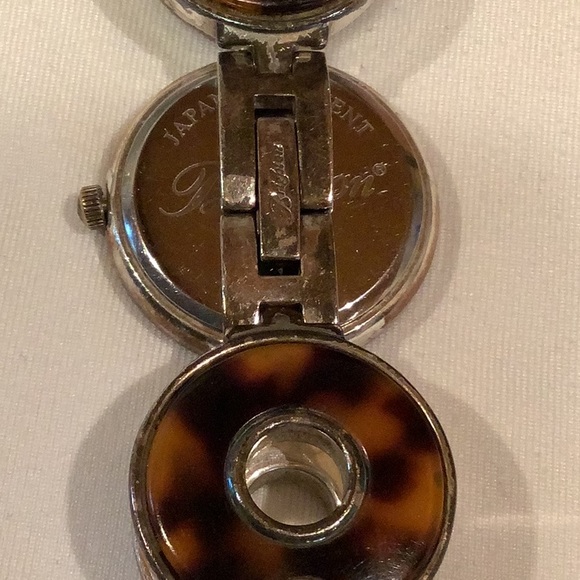 Brighton Topanga watch in black, brown, silver, new battery. Good condition. - Picture 8 of 9